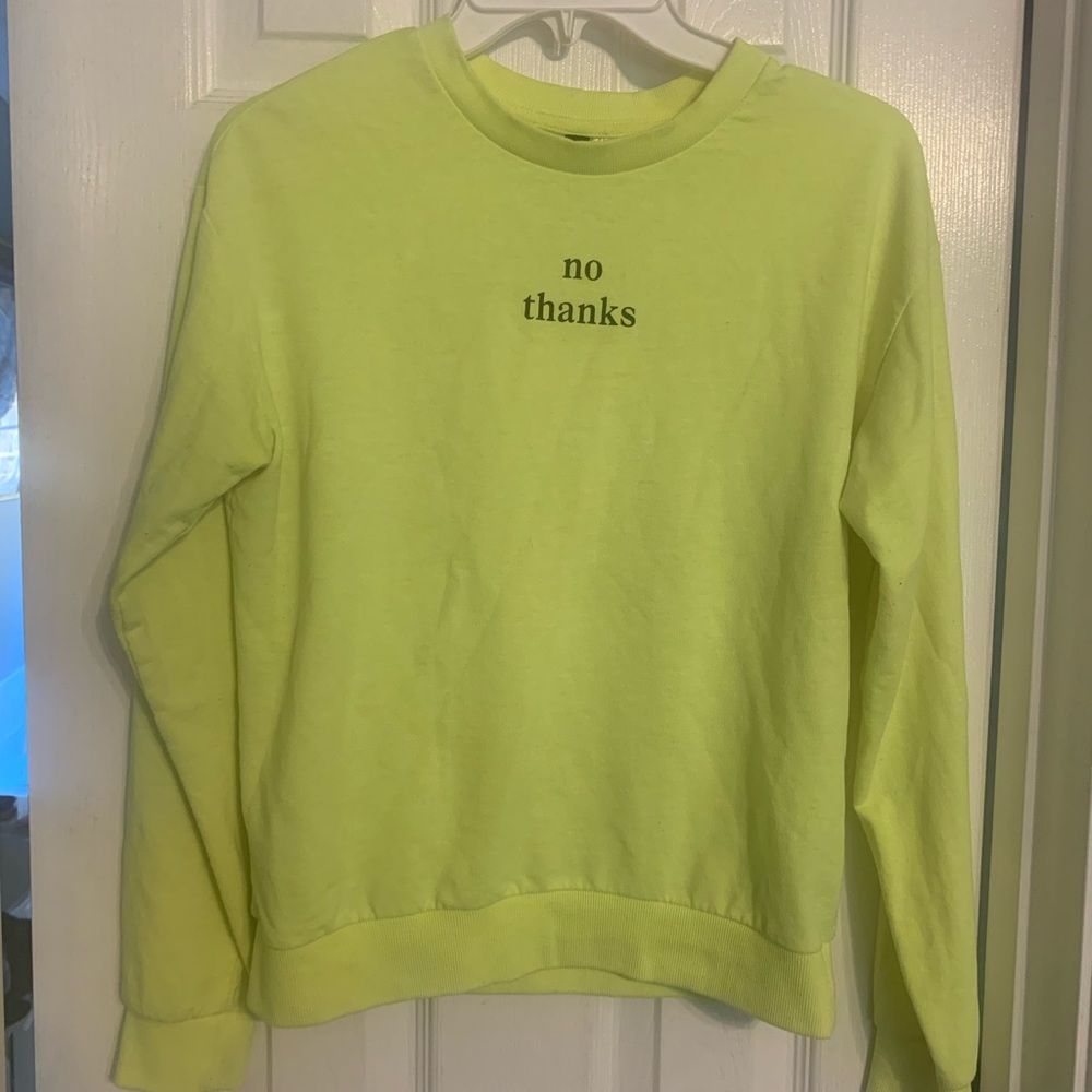 Long Sleeve NO THANKS shirt